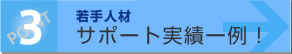 若手人材サポート実績一例！