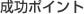 成功ポイント